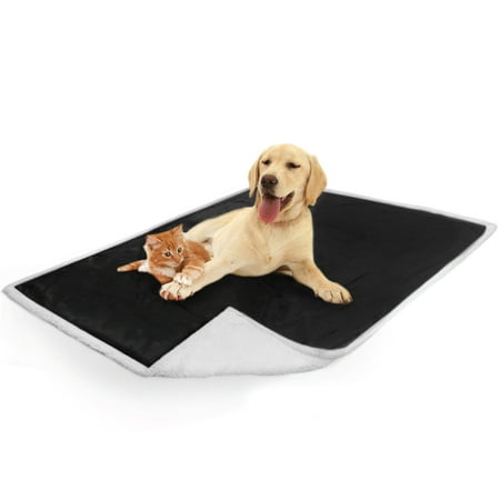 UPC: 0819594020857 | PetAmi WATERPROOF Dog Blanket For Medium Large Dog  Pet Puppy Blanket Couch Cover Protection  Sherpa Fleece Cat Blanket  Sofa Bed Furniture Protector Reversible Soft Plush Washable  60×40 Black