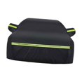thumbnail image 4 of DYNWAVECA Car Cover Protector Driver Side Zipper Rain Snow Sun Protection Universal Windproof Buckles Waterproof Elastic Hem Protection Black, 4 of 9