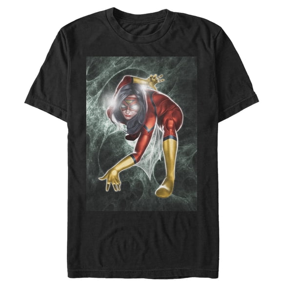 Men's Marvel Spider-Woman  Graphic Tee Black 2X Large