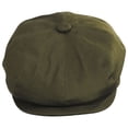 thumbnail image 2 of Cotton Newsboy Cap - S - Olive Green, 2 of 4