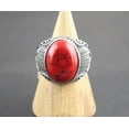 thumbnail image 6 of EOEMY Wholesale Mixed Lots 32Pcs Unisex Jewelry Oval Natural Stone Silver Plated Rings, 6 of 7