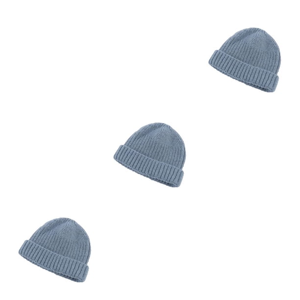 Sonducket Gorras de punto Casual Beanie Sombrero de moda Casual Elástico Hip Hop Gorro a prueba de viento Ropa Esquí Ciclismo azul claro Type1 NO1