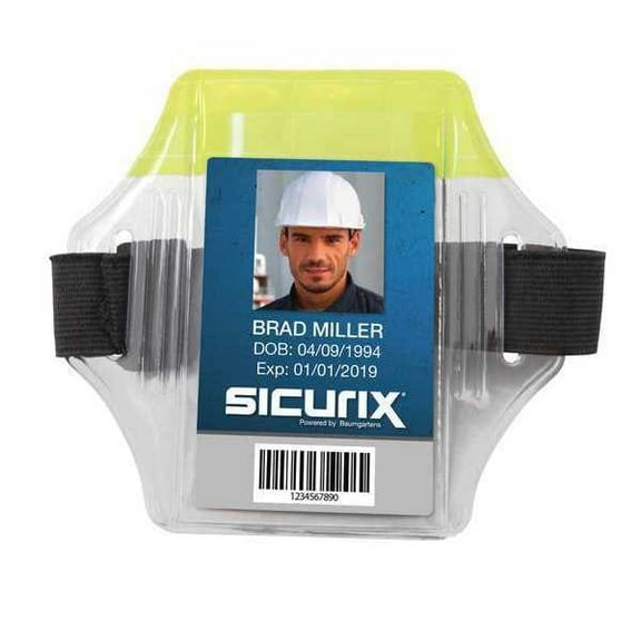 Sicurix Arm Badge Holder,Vertical,PK12 BAU 66860