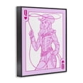 thumbnail image 2 of Stupell Industries Eclectic Cowgirl Queen of Hearts Black Framed Giclee Art, 24 x 30, by Ziwei Li, 2 of 8