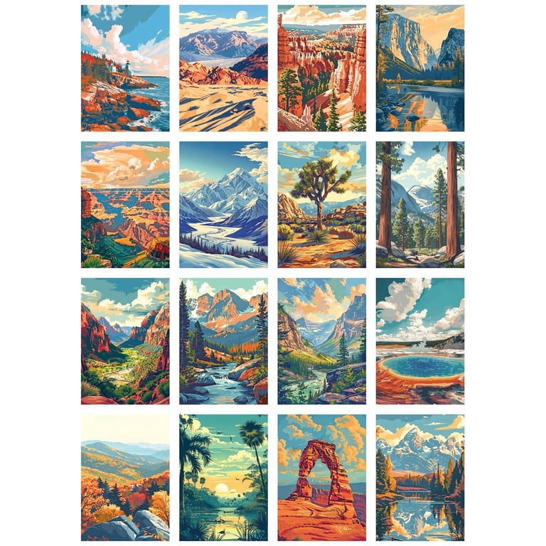 RoseArt National Parks Puzzle Box Set, 16 Puzzles photo 2