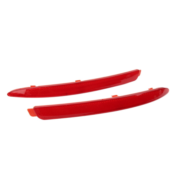 Reflector de parachoques trasero rojo, 2 piezas Reflector de parachoques trasero Juego de reflectores de parachoques Reflector de parachoques trasero de automóvil Rendimiento de primera categoría