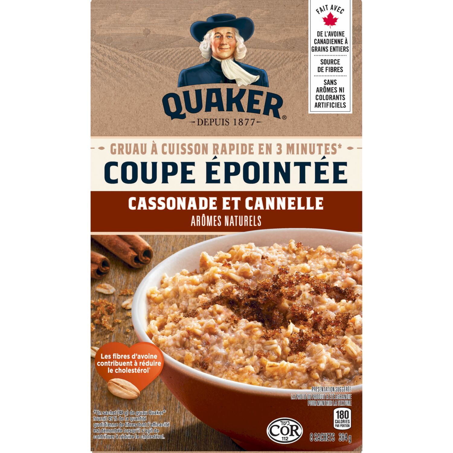 Quaker Quick Cook Steel Cut Oatmeal - Brown Sugar Cinnamon
