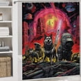 thumbnail image 5 of Animal Guardian America 4 Piece Shower Curtain Sets, with Non-Slip Rugs, Toilet Lid Cover And Bath Mat, for Bathroom Decor Set, 5 of 8