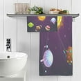 thumbnail image 5 of Dreamtimes 2 Pack Pure Cotton Towel Set, Soft Highly Absorbent Machine Washable Candy Planets Solar System Bath Towels for Pool,Sports, Yoga, Travel, 5 of 7