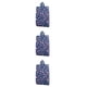 thumbnail image 2 of Bewildely Bolsa impermeable portátil con cremallera para zapatos, bolsa de viaje plegable, estuche organizador de almacenamiento flores azul real 3piezas, 2 of 6