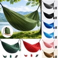 thumbnail image 3 of Camping Hammock, Super Lightweight Portable Parachute Hammock with Two Tree Straps, Single or Double Travel Swing Nylon Camp Hammocks, for Outdoor Beach Backpacking, 3 of 7