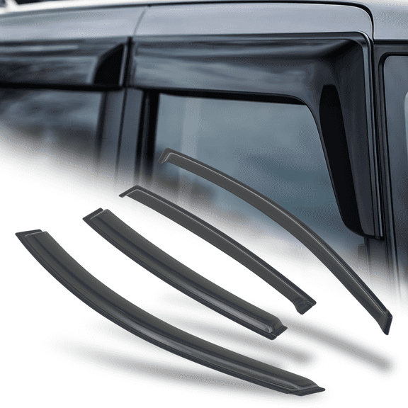 M-AUTO 4Pcs Smoke Window Visor Shade Vent Wind Rain Deflector Guard for 2004-2008 Nissan Maxima