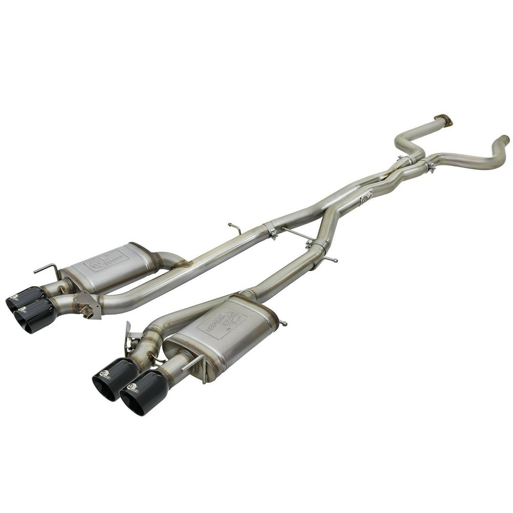 aFe MACHForce XP SS Muffler 3in Center Inlet / 3in Offset Outlet 22in L x 9in W x4in H Body