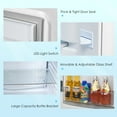 Costway 2.4 Cu.Ft. Compact Refrigerator Reversible Door Auto Defrost