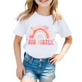 thumbnail image 2 of ibiyuan Big Sister Shirts for Girls Toddler Girls Promoted To Big Sis Cotton T-Shirt Big Sis Announcement Graphic Short Sleeve Girl Shirt Big Sister Gift Tee Toddler Girl Tops 2t, 2 of 4