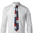 thumbnail image 2 of Men'S Tie Retro North-Carolina Flag Print Polyester Necktie - One Size, 2 of 7