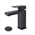 thumbnail image 2 of Single Hole Bathroom Faucet with Drain Assembly Matte Black, 2 of 5