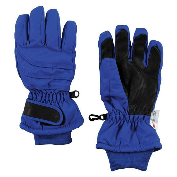 Hudson Baby Unisex Snow Gloves, Royal Blue, 3-4 Years