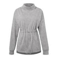 thumbnail image 4 of EDFBUYKRS Female Long Sleeve Sweatshirt Sweatshirt for Women Casual Long Sleeve Half Zip Pullover Lightweight Sweatshirts Tops Fall Fashion Outfits 2026 Size L, 4 of 5