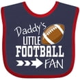 thumbnail image 3 of Inktastic Daddy's Little Football Fan Boys or Girls Baby Bib, 3 of 4