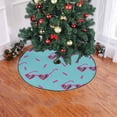 thumbnail image 2 of FMSHPON Heart Sunglasses Xmas Christmas Tree Skirt Stand Mat for Holiday Party Decoration Indoor Outdoor 48 inches, 2 of 3