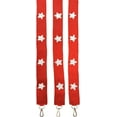 thumbnail image 5 of Lashicorn Beaded Purse Strap with White Stars Alabama College Game Day Clear Handbag Replacement Strap Arkansas Stadium Football University 49 x1.75 Ole Gold Miss Hardware Clips, 5 of 5