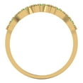 thumbnail image 5 of 0.1 ct Brilliant Round Cut Simulated Green Diamond 18K Yellow Gold Stackable Band SZ 8.75, 5 of 6