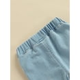 thumbnail image 6 of aturustex Toddler Baby Girl Jeans Butterfly Cherry Embroidery Bell Bottoms Spring Fall Clothes (Blue, 12 Months-6 Years), 6 of 8