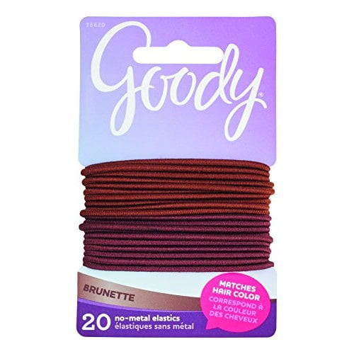 Goody Colour Collection Hair Elastics, 2 mm, 20 Count (Pack