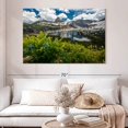 thumbnail image 2 of Elephant Stock Glacier National Park Lake Wall Art - Horizontal Canvas Wall Art - Living Room Wall Decor - Nature Canvas - White And Blue Decor - 51" x 34", 2 of 8