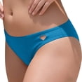 thumbnail image 2 of Xdegoge Bikini Bottoms for Women Mid Rise Swimwear Bottoms Smooth Heart Cut Out Detail Solid Charming Cheeky Pool Party, 2 of 4
