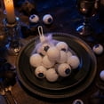 thumbnail image 7 of Glow Eyeball 20pc, Plastic Halloween Prop Decor Set, Realistic Bloodshot Eye Balls for Party Prank Wreath Mask Making Haunted House Scene Setup(A), 7 of 7