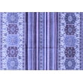 thumbnail image 1 of Ahgly Company Indoor Rectangle Abstract Blue Modern Area Rugs, 2' x 4', 1 of 4