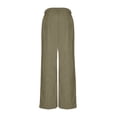 thumbnail image 5 of ClodeEU Womens High Waisted Corduroy Pants With Button,Baggy Casual Wide Leg Trouse With Pockets Khaki,Womens Plus M, 5 of 9
