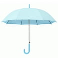 thumbnail image 2 of TOPTIE Blue Stick Umbrella Lightweight Umbrella with J-Handle DIA 35.4 Inches Ideal for All Ages, 2 of 5