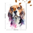 thumbnail image 3 of Beagle Dog Watercolor Art Canvas Print Wall Art for Living Room Bedroom Kitchen Office Cafe Decor, 3 of 8