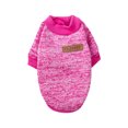 thumbnail image 1 of Kmbangi Cat Dog Winter Round Neck Long Sleeve 2-Leg Pet Warm Sweater, 1 of 6