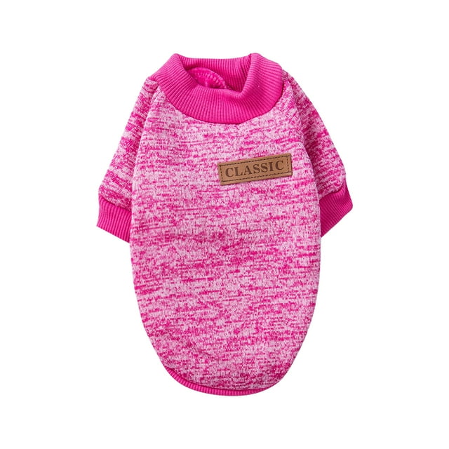TheFound Chandail d'Hiver pour Chat et Chien Col Rond Manches Longues 2 Jambes Chaud