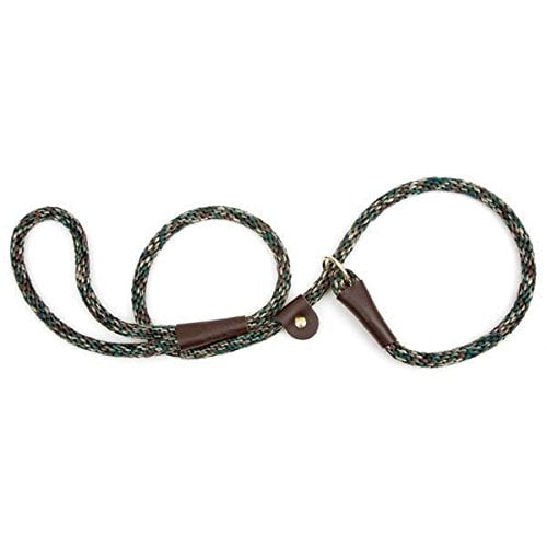 Mendota Dog Training Durable Slip Leads Rope Leather Slide 6 Ft Choose Color(Camo)