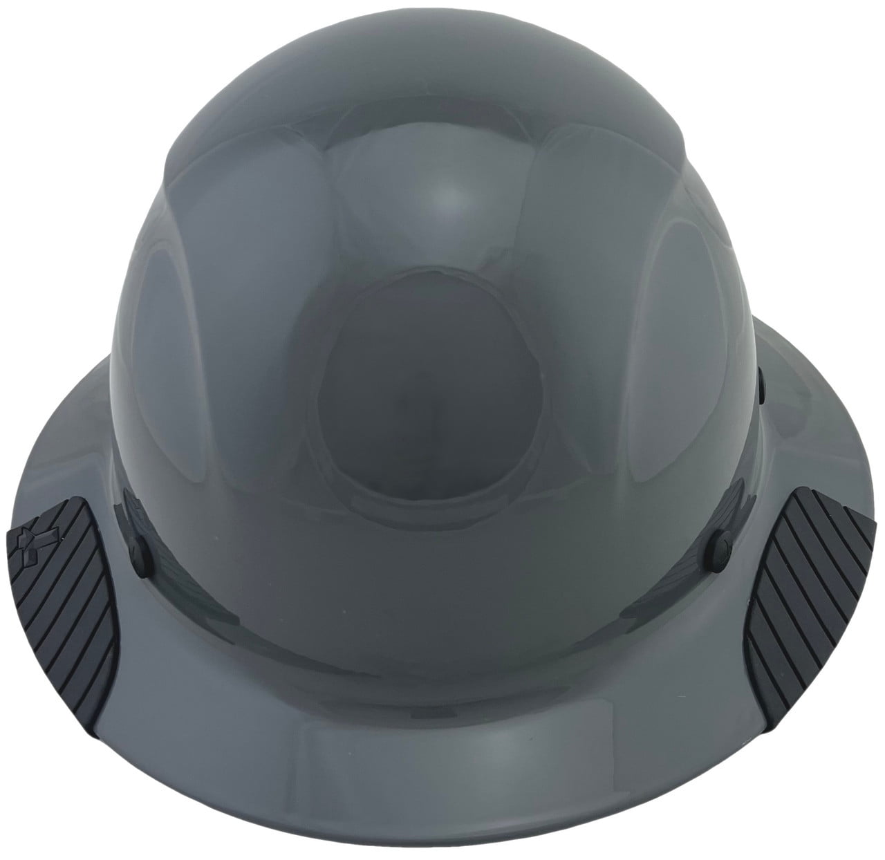 DAX Fiberglass Composite Hard Hat - Full Brim Medium Gray with Tote