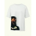 thumbnail image 2 of Retro Street Slogan & Figure Graphic Hip-Hop Spring And Summer Daily Wear T-Shirt, Black Top S-5XL unisex clothing, 2 of 4