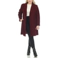 thumbnail image 2 of White Mark Women's Long Sleeve Classic Double-Breasted Walker Coat, 2 of 6