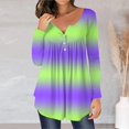 thumbnail image 2 of Tops de Mujer Blusas de Manga Larga Camiseta Suelta Estampada de Moda Cuello Redondo Casual Odeerbi ODB183413, 2 of 5