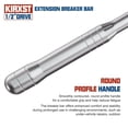thumbnail image 4 of 25-Inch 1/2&acirc;? Drive Breaker Bar, 250&Acirc;&deg; Rotatable Head, Heavy Duty Extension Breaker Bar, Ball Lock Function, Laser Ma, 4 of 6