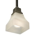 thumbnail image 6 of MEYDA 129072 5 in. Square Bungalow White Alabaster Swirl 1 Light Mini Pendant, 6 of 7