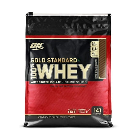 Optimum Nutrition Gold Standard 100% Whey Protein Powder, Extreme Milk Chocolate, 24g Protein, 10 (Best Time To Take Gold Standard Whey)