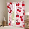 thumbnail image 3 of Homewish Cute Bowknot Cherry Black Out Curtains, Girly Pink Buffalo Plaid Curtains Pack of 2 (42x63 Each), Princess Bow Cartoon Bedroom Curtains, Curtains and Drapes Decor, 3 of 6