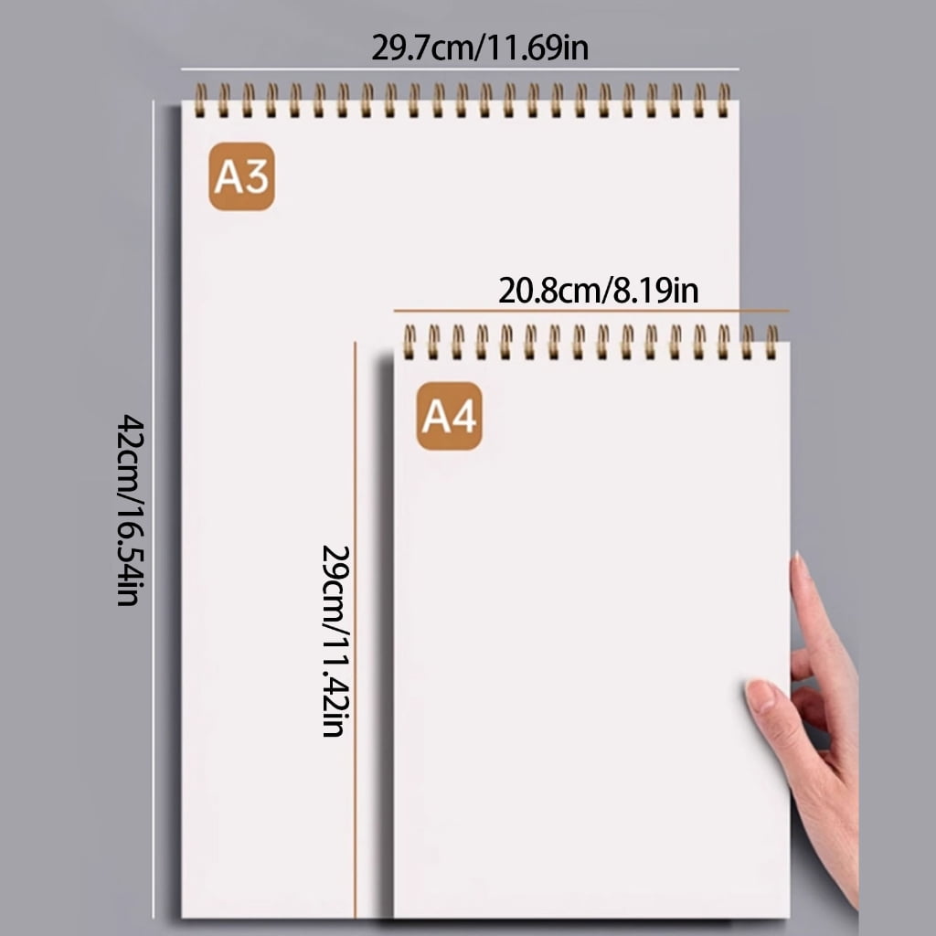 Sinyiin With 100pagesSketheets Sketch Book Thick Paper Bleed Proof For Students And Artists Drawing
