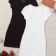 thumbnail image 1 of Trajes De Vestir De Dos Piezas, Conjunto De 2 Piezas De Vestido Informal Acanalado Con Cuello Redondo De Manga Corta, Ropa De Mujer, 1 of 4