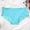Sky Blue, variant on Juniors Seamless Mid-Rise Hipster Underwear - Nylon Spandex, No Panty Lines, Lace Trim, All-Day Comfort, Navy, Size M